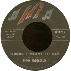 Jimmy McCracklin (3) Things I Meant To Say / Here Today And Gone Tomorrow USED VINYL 7INCH 45 RPM