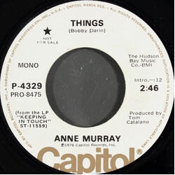 Anne Murray Things USED VINYL 7INCH 45 RPM PROMO STEREO MONO
