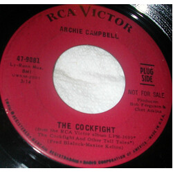 Archie Campbell The Cockfight USED VINYL 7INCH 45 RPM PROMO