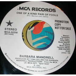 Barbara Mandrell One Of A Kind Pair Of Fools USED VINYL 7INCH 45 RPM PROMO