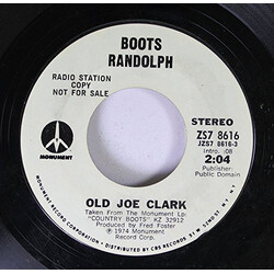 Boots Randolph Old Joe Clark USED VINYL 7INCH 45 RPM PROMO STYRENE STEREO MONO