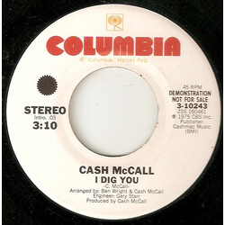 Cash McCall I Dig You USED VINYL 7INCH 45 RPM SINGLE PROMO STEREO MONO