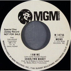 Charlynn Mabey I Am Me USED VINYL 7INCH 45 RPM PROMO STYRENE STEREO MONO