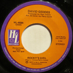 David Geddes Rocky's Girl USED VINYL 7INCH 45 RPM PROMO