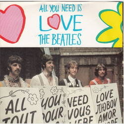 The Beatles All You Need Is Love USED VINYL 7INCH SINGLE REISSUE