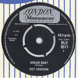 Roy Orbison Dream Baby USED VINYL 7INCH 45 RPM REPRESS
