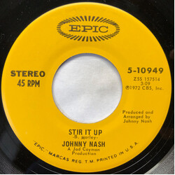 Johnny Nash Stir It Up / Ooh Baby You've Been Good To Me Vinyl USED