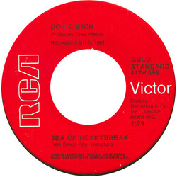 Don Gibson Sea Of Heartbreak / Lonesome Number One USED VINYL 7INCH 45 RPM SINGLE