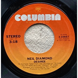 Neil Diamond Desirée / Once In A While USED VINYL 7INCH 45 RPM STYRENE