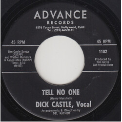 Dick Castle Tell No One USED VINYL 7INCH 45 RPM