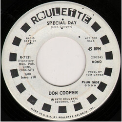 Don Cooper Special Day USED VINYL 7INCH 45 RPM PROMO