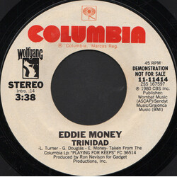 Eddie Money Trinidad USED VINYL 7INCH 45 RPM PROMO