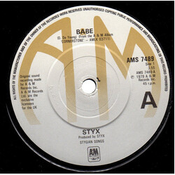 Styx Babe / I'm O.K. USED VINYL 7INCH 45 RPM SINGLE