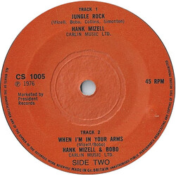 Hank Mizell Jungle Rock USED VINYL 7INCH 45 RPM SINGLE REISSUE
