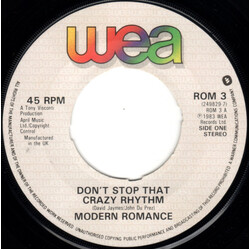 Modern Romance Don't Stop That Crazy Rhythm USED VINYL 7INCH 45 RPM