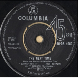 Cliff Richard & The Shadows / The Norrie Paramor Strings The Next Time USED VINYL 7INCH SINGLE 45 RPM