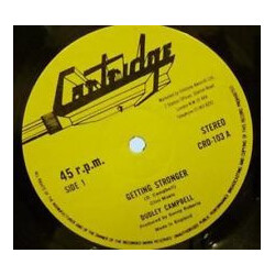 Dudley Campbell Getting Stronger / This Is Love USED VINYL 12INCH 45 RPM