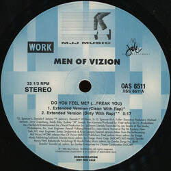 Men Of Vizion Do You Feel Me? (...Freak You) VINYL 12" USED