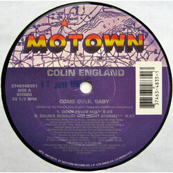 Colin England Come Over, Baby (Remix) VINYL 12" USED