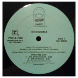 Hiroshima (3) One Fine Day USED VINYL 12INCH 33 S RPM PROMO