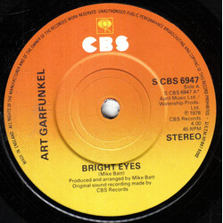 Art Garfunkel Bright Eyes USED VINYL 7INCH 45 RPM SINGLE