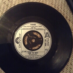 Visage Fade To Grey USED VINYL 7INCH 45 RPM SINGLE