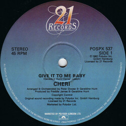 Cheri Give It To Me Baby / Starstruck USED VINYL 12INCH 45 RPM STEREO