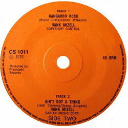 Hank Mizell Kangaroo Rock VINYL 7" USED