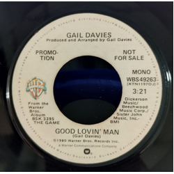 Gail Davies Good Lovin' Man USED VINYL 7INCH 45 RPM SINGLE PROMO