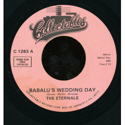 The Eternals (3) Babalu's Wedding  Day USED VINYL 7INCH 45 RPM REISSUE