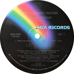 Black Oak Arkansas 10yr Overnight Success Vinyl LP USED