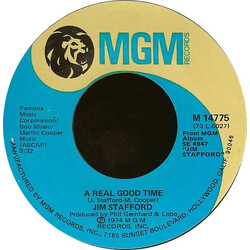 Jim Stafford Your Bulldog Drinks Champagne / A Real Good Time USED VINYL 7INCH 45 RPM