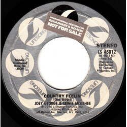 Joey George / Lewis McGehee Country Feelin' USED VINYL 7INCH 45 RPM SINGLE STEREO