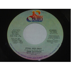 John Davidson Steal Her Away / I Let You Walk Away USED VINYL 7INCH SINGLE