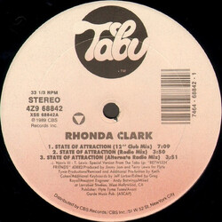 Rhonda Clark State Of Attraction USED VINYL 12INCH 33 S RPM