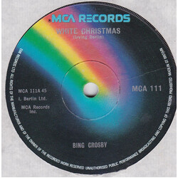 Bing Crosby White Christmas USED VINYL 7INCH 45 RPM SINGLE REISSUE REPRESS