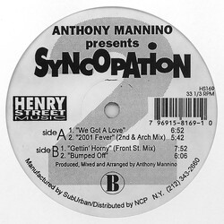 Anthony Mannino / Syncopation (2) We Got A Love USED VINYL 12INCH 33 S RPM