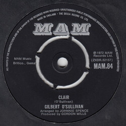 Gilbert O'Sullivan Clair USED VINYL 7INCH 45 RPM SINGLE