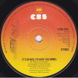 The New Seekers It's So Nice (To Have You Home) USED VINYL 7INCH 45 RPM