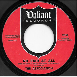 The Association (2) No Fair At All / Looking Glass USED VINYL 7INCH 45 RPM SINGLE STYRENE