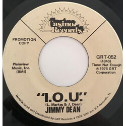 Jimmy Dean I.O.U. USED VINYL 7INCH 45 RPM PROMO