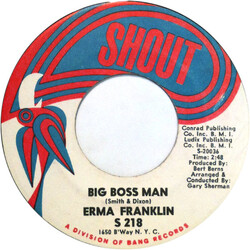 Erma Franklin Big Boss Man / Don't Catch The Dog's Bone USED VINYL 7INCH 45 RPM