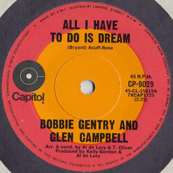 Bobbie Gentry / Glen Campbell All I Have To Do Is Dream USED VINYL 7INCH 45 RPM SINGLE