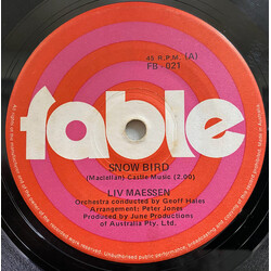 Liv Maessen Snow Bird USED VINYL 7INCH 45 RPM SINGLE