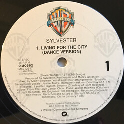 Sylvester Living For The City (Dance Version) USED VINYL 12INCH SINGLE