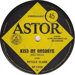 Petula Clark Kiss Me Goodbye USED VINYL 7INCH SINGLE 45 RPM