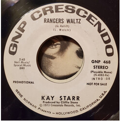 Kay Starr Rangers Waltz / Saturday Night USED VINYL 7INCH 45 RPM PROMO STYRENE