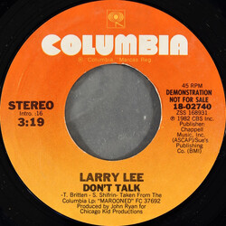 Larry Lee (3) Don't Talk USED VINYL 7INCH 45 RPM SINGLE PROMO STYRENE STEREO