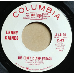 Lenny Gaines The Coney Island Parade USED VINYL 7INCH 45 RPM SINGLE PROMO