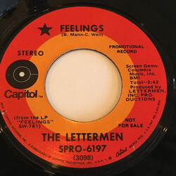 The Lettermen Feelings USED VINYL 7INCH 45 RPM PROMO